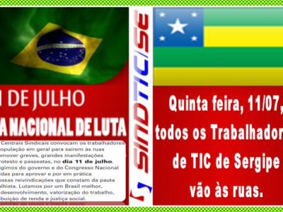 11 DE JULHO - DIA NACIONAL DE LUTA - 2013