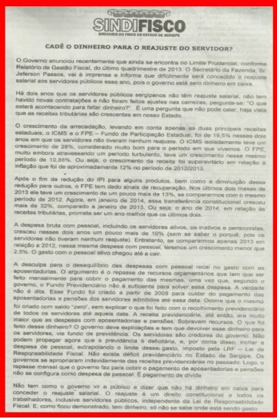 SINDIFISCO - NOTA JC - 9e10.02.2014 - 2